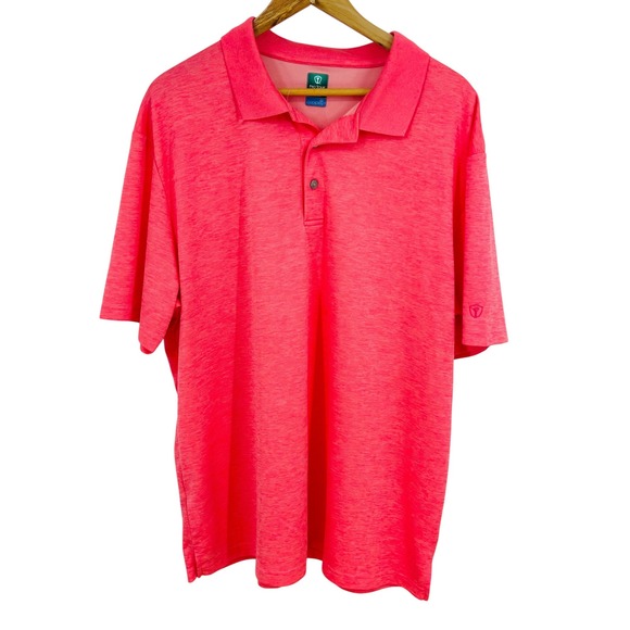 Pro Tour Other - Pro Tour Mens Coolplay Golf Polo Shirt Pink Space Dye XXL